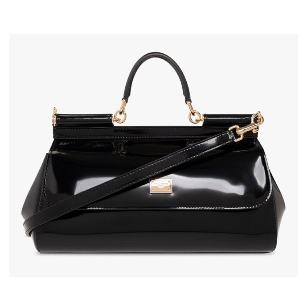 DOLCE & GABBANA Black Leather Di Calfskin Handbag